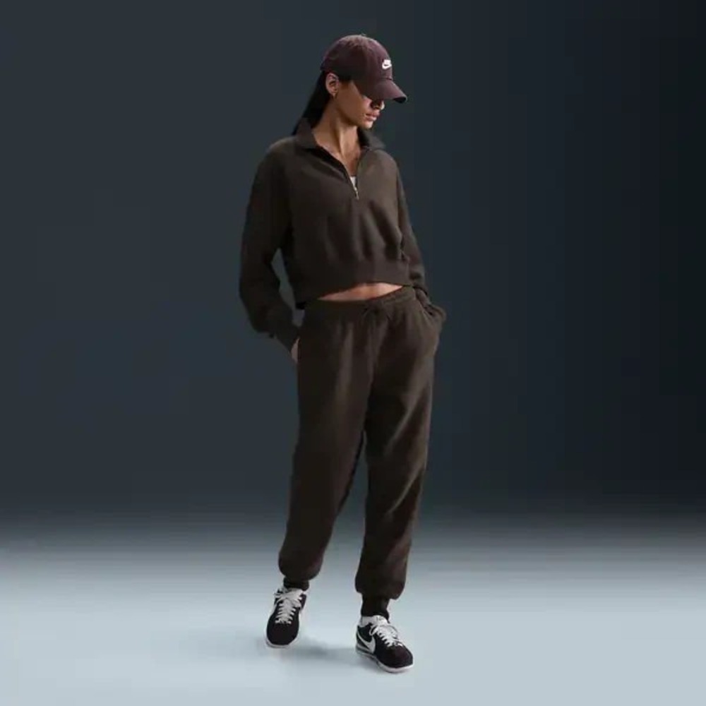Nike Phoenix Fleece Plush Cozy Fleece Sweatpants Womens‎ XL Brown HQ7644 220